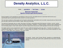 Tablet Screenshot of densityanalytics.com